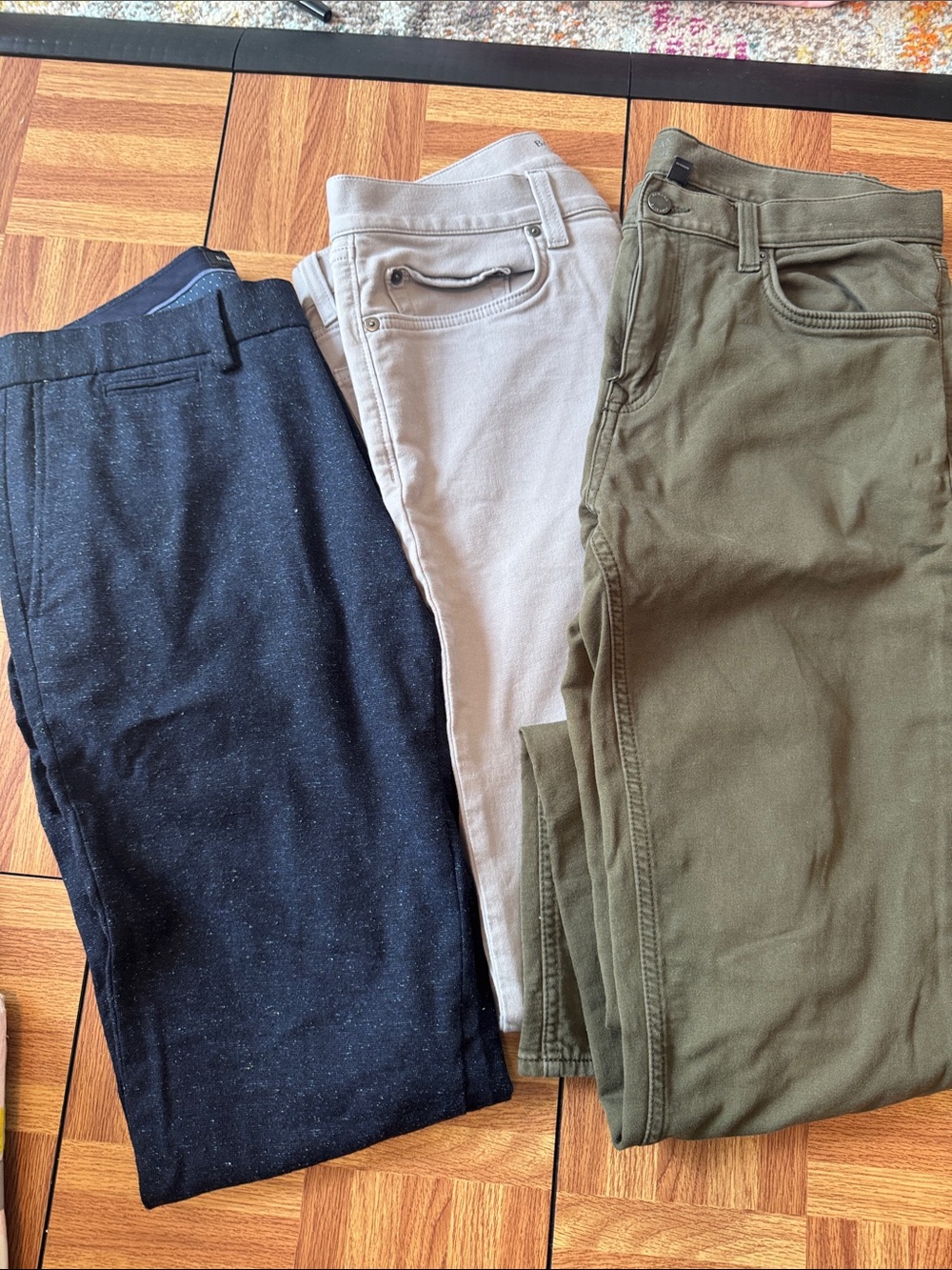 Set of Banana Republic Pants - navy, Beige, Olive